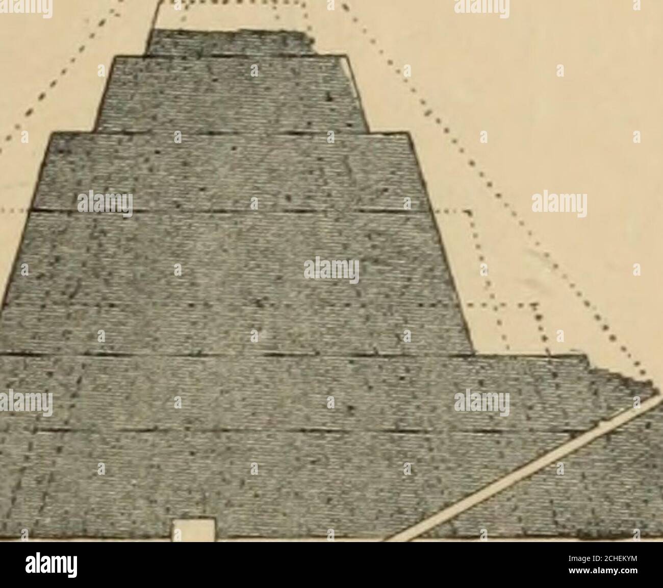 . L'alba della civiltà: Egitto e Chaldaea . occupandola, e deve affrettarne una seconda a Mêdûm. 2 non è stato ancora proposto un etymon soddisfacente per la parola piramide: Il meno lontano-fetchedis che ha presentato Cantor-Eisenlohr (Eisenlohk, Des Mesures égyptiennes, nelle transazioni del Congresso internazionale degli orientalisti, 1874, pag. 288; E EI?i Maihematisches Randbuch der AlienMgypter, pag. 116), secondo cui la piramide è la forma greca, mutandine, del termine composto piri-m-ûisi, che nella fraseologia matematica egiziana designa l'angolo saliente, il cavolo heig Foto Stock