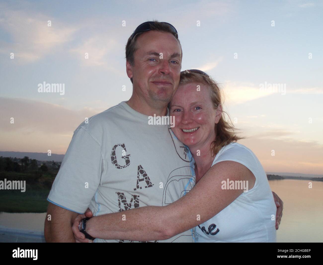 Roy Dinsmore e sua moglie, Jean, che ha perso la vita nell'Algarve hanno guidato la tragedia. Foto Stock