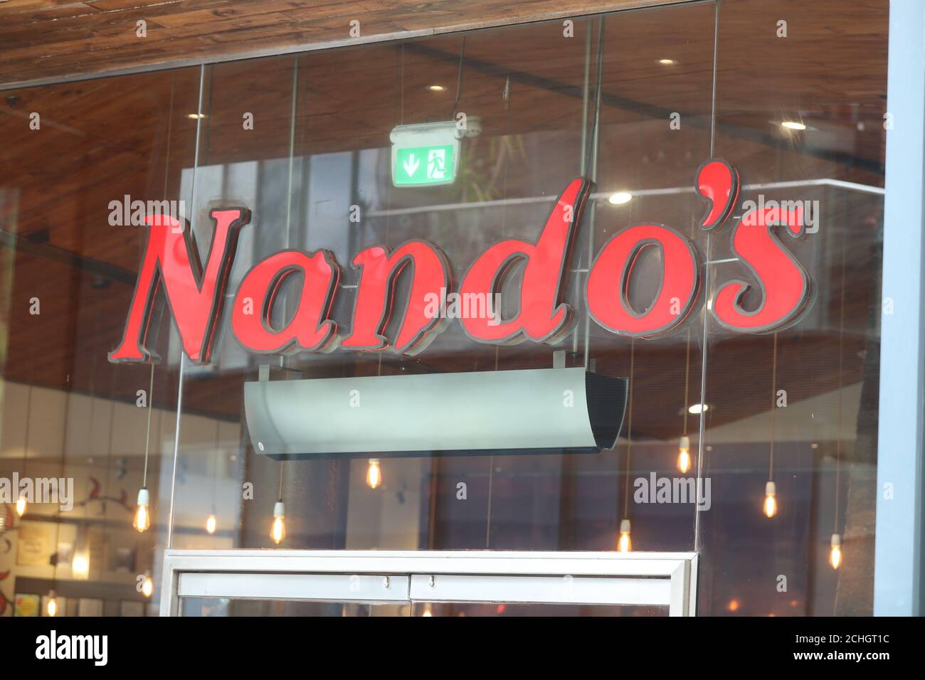 Il ristorante Nando's a Leicester, Regno Unito, sabato 4 luglio 2020. Foto Stock