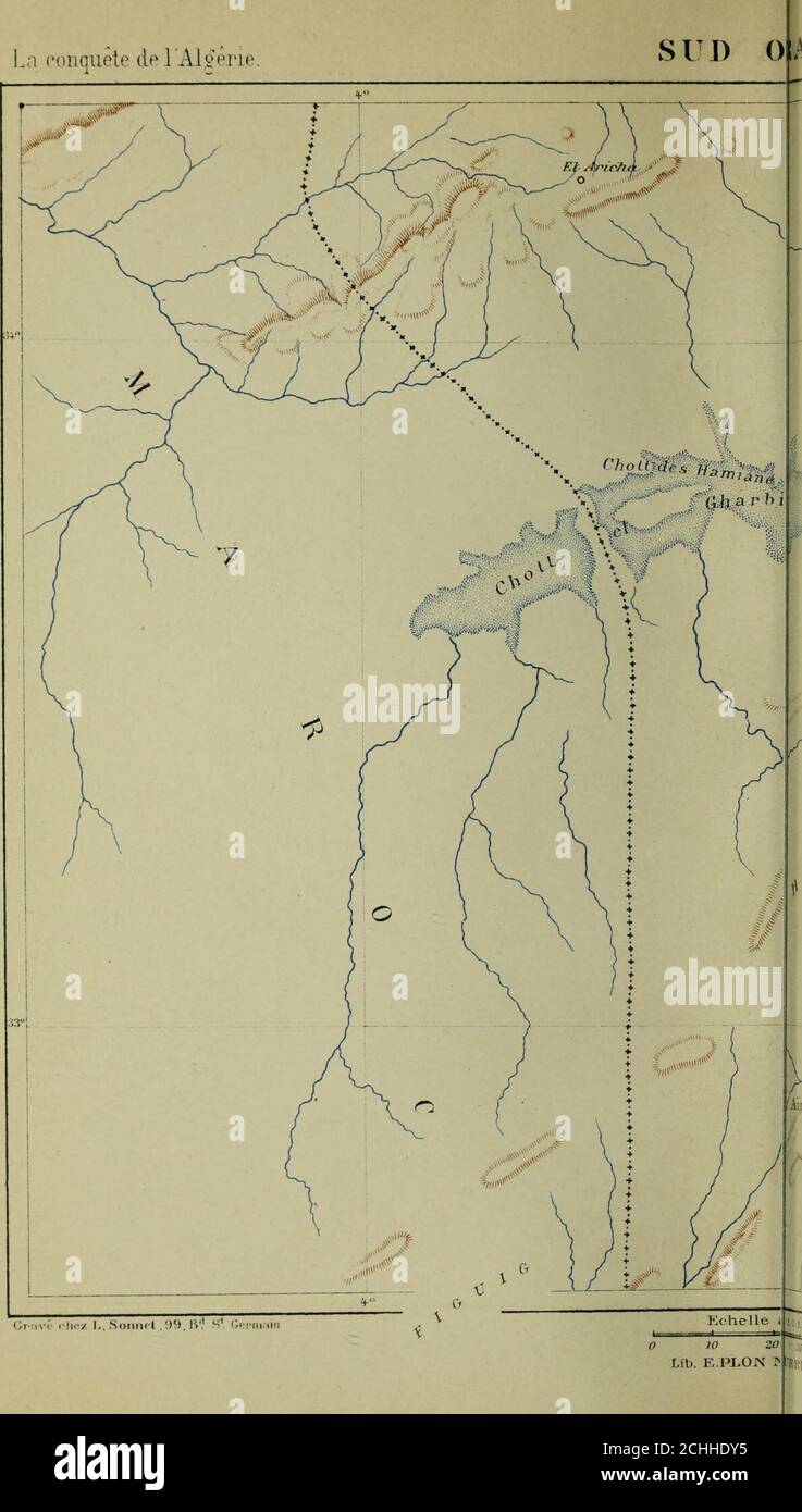 . La conquête de l'Algérie, 1841-1857 . Padelle, lmp. Ehifrenov. , a conquête de 1 A.l£éri<. :i.-z L.Sonnet ,99, IV1 f? &i pi pni. VI Foto Stock
