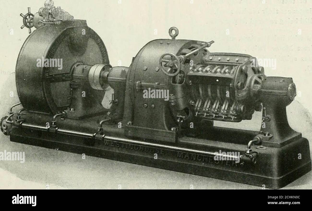 . Registro delle navi e della costruzione navale . INGEGNERI produttori UTENSILI ANDMACHINE, Electric Motors.turbine - dinamos SENZA PARI PER LA NAVE LIGHTINC. Compatto. Efficiente. Bellabie. SAV LO AVETE VISTO IN THK S. & S. R. 23 DICEMBRE 1915. DATI RELATIVI ALLA COSTRUZIONE E ALLA SPEDIZIONE. 13 The British Westinghouse Electric and Mfg. Co., Ltd. Westinghouse Radial Mutator Kit Turbo-Generator per navi. Il commutatore radiale Westinghouse rende possibile l'uso di spazzole di carbone senza incorrere nei difficili incontrati in commutatori cilindrici ad alta velocità. La faccia radiale del commutatore scorre facilmente attraverso la faccia di Foto Stock