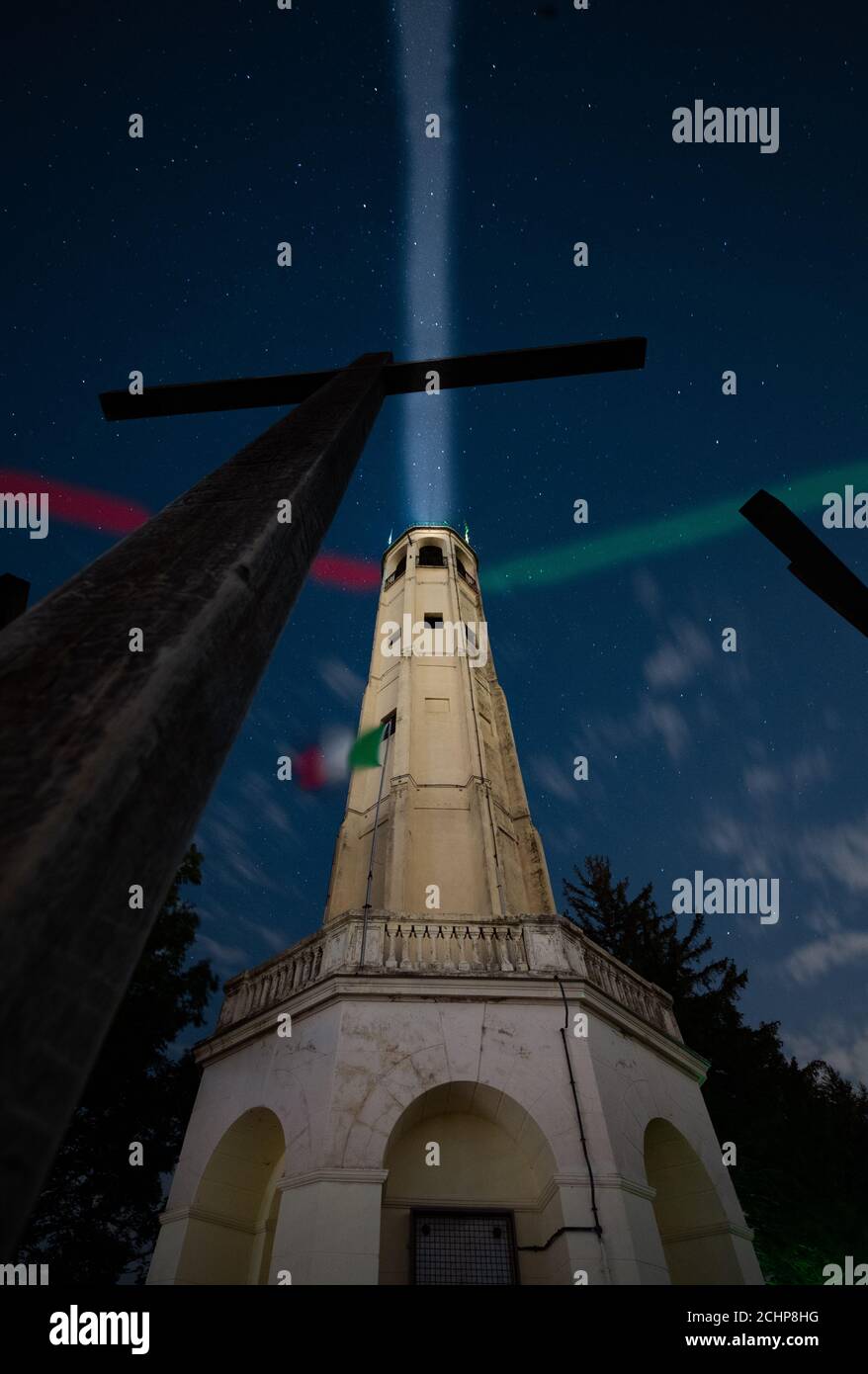 Il Faro - Lago di Como Foto Stock