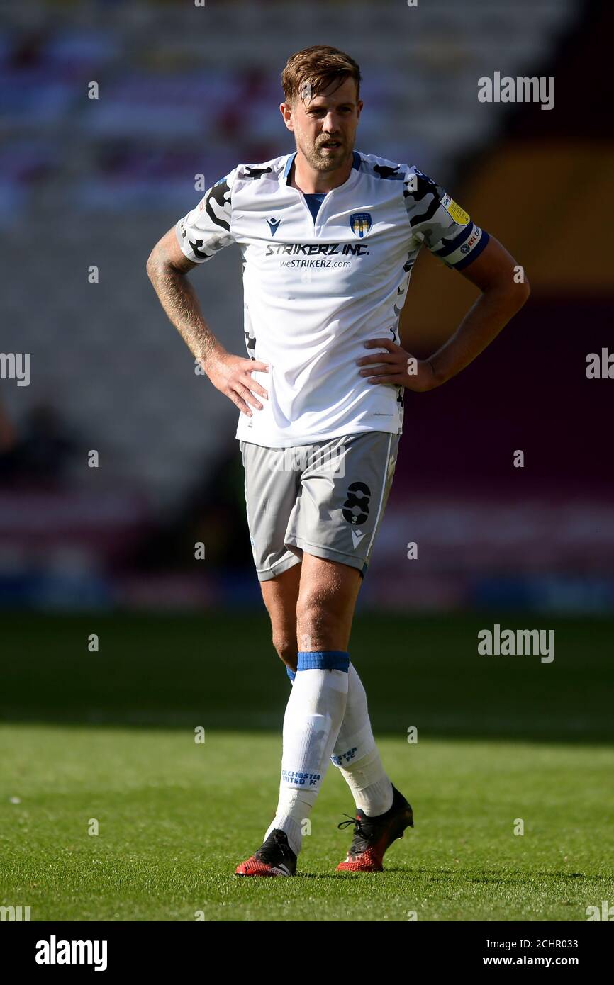 Harry Pell of Colchester United - Bradford City v Colchester United, Sky Bet League Two, Valley Parade, Bradford, Regno Unito - 12 settembre 2020 solo per uso editoriale - si applicano restrizioni DataCo Foto Stock