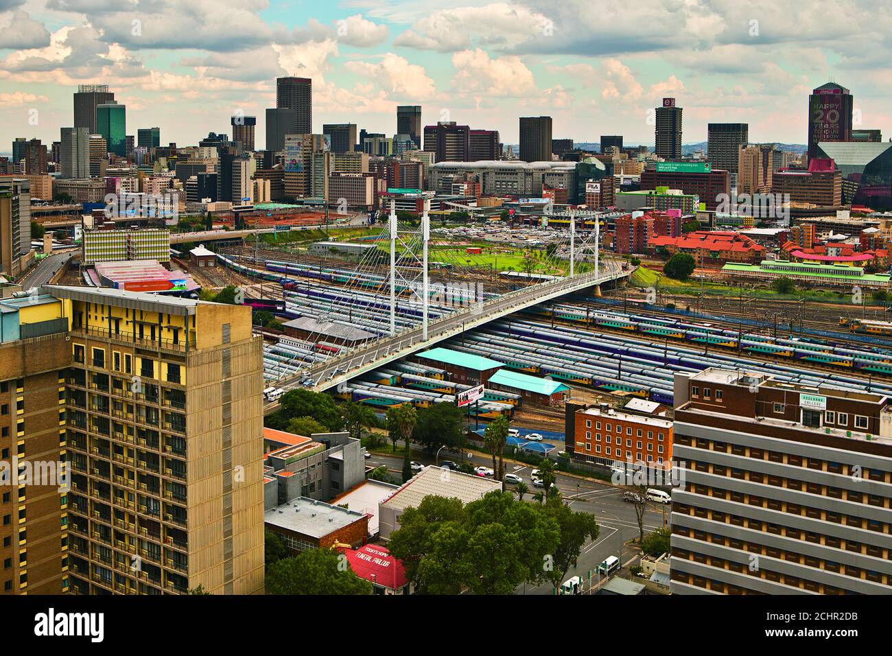 Ponte Nelson Mandela a Johannesburg Foto Stock