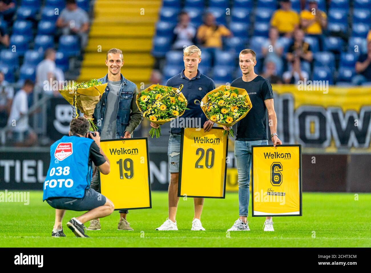 BREDA, 14-09-2020, calcio, stadio Rath Verlegh, olandese keuken kampioen divisie, stagione 2020-2021, finlandese Stokkers, Jan Paul van Hecke e Arno Verschueren, durante la partita NAC - Den Bosch Credit: Pro Shots/Alamy Live News Foto Stock