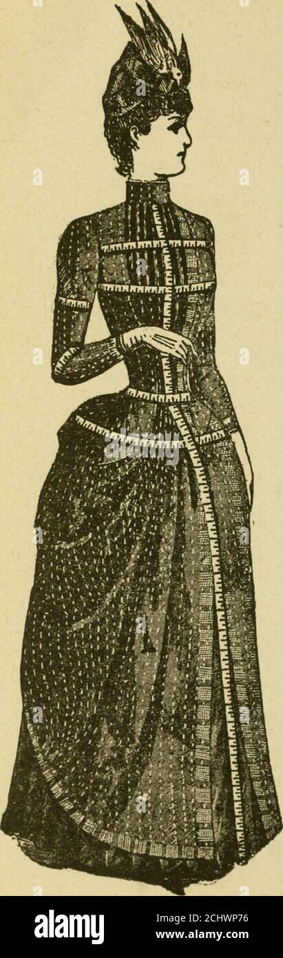 . "Chiedi!--lo dirò." Un compagno di casa e di affari di tutte le cose della vita di ogni giorno .. . y o tutto il resto. Il sistema del sarto francese.-l'inventore, dopo anni di pratica, nel taglio di abiti con tutti i vecchi metodi, è stato costretto alla conclusione che la sartoria era la vera base di un lavoro accurato nel taglio di indumenti per i ladies così come per i signori, e pertanto ha perfezionato un sistema mediante l'uso combinato con bilance graduate, mediante le quali è garantito un perfetto adattamento alle mani di qualsiasi cassettiera intelligente, e nel modo più conveniente. Questo sistema di taglio è come muc Foto Stock