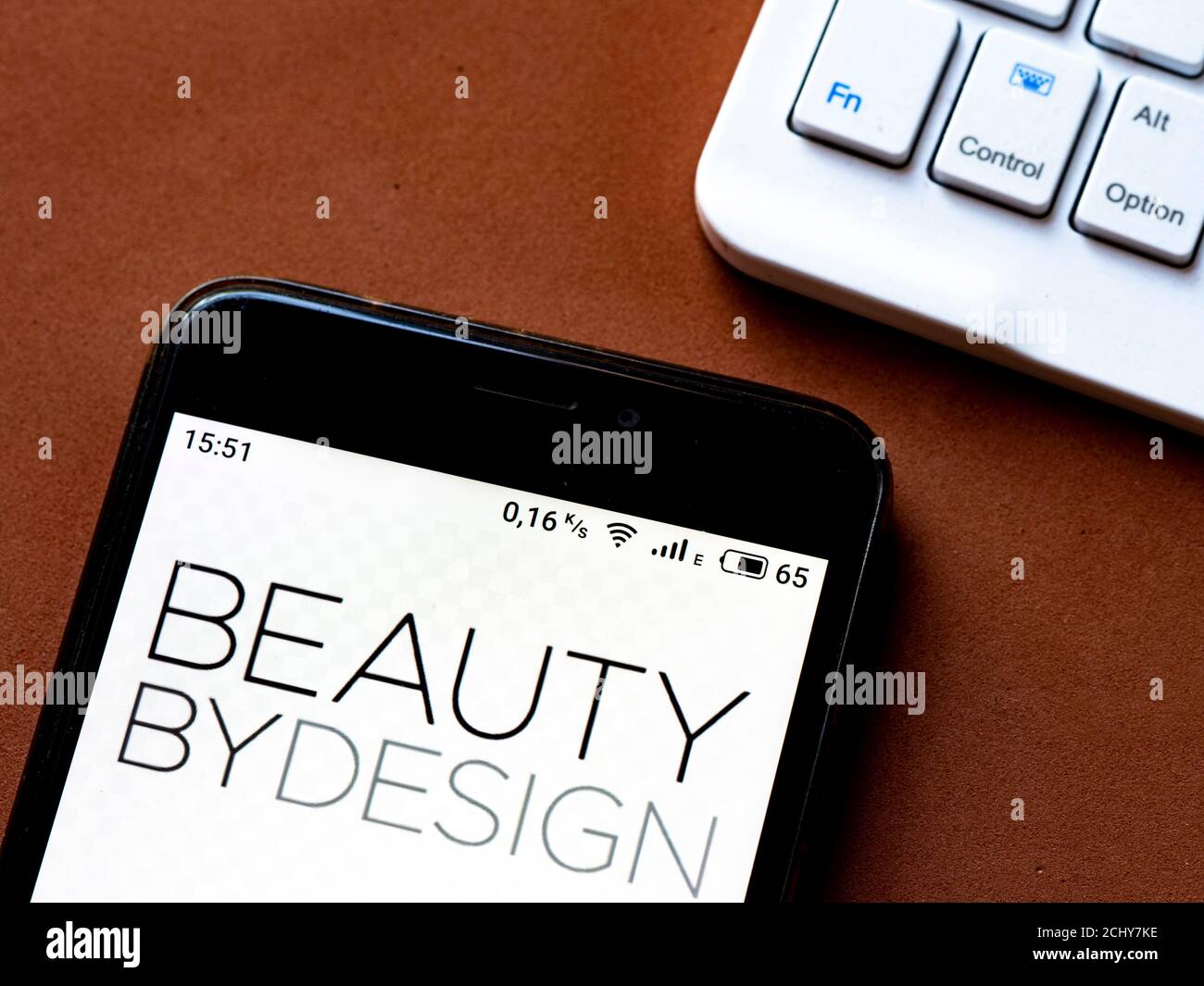 Ucraina. 14 Settembre 2020. In questa illustrazione fotografica viene visualizzato un logo Beauty by Design sullo smartphone. Credit: Gollovniov/SOPA Images/ZUMA Wire/Alamy Live News Foto Stock