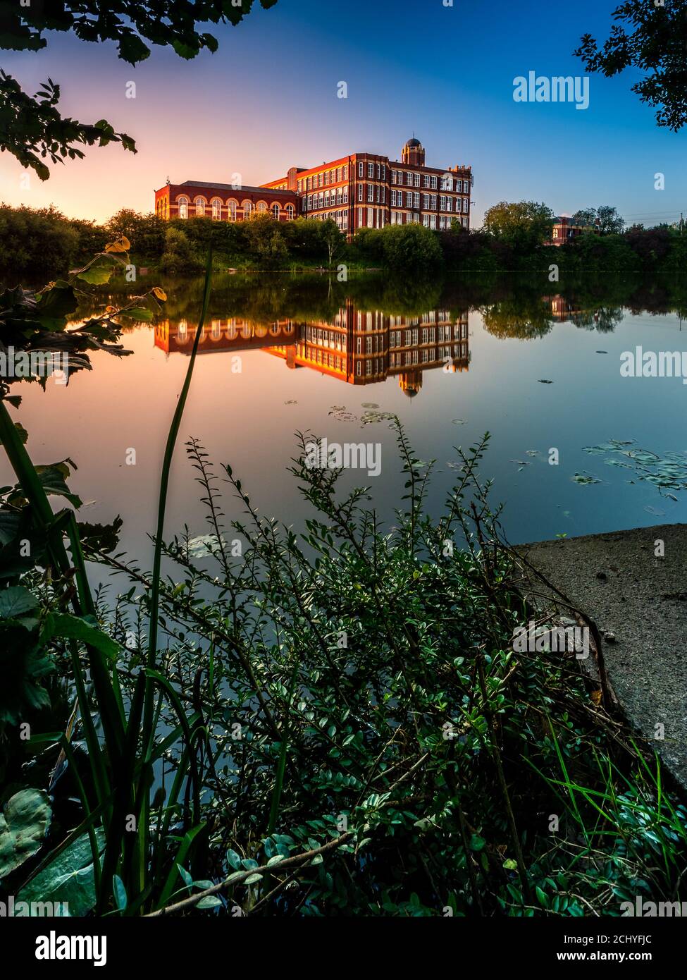 Coppull Ring Mill a Chorley, Lancashire. Conosciuto anche come Coppull Mill Enterprise Center Foto Stock