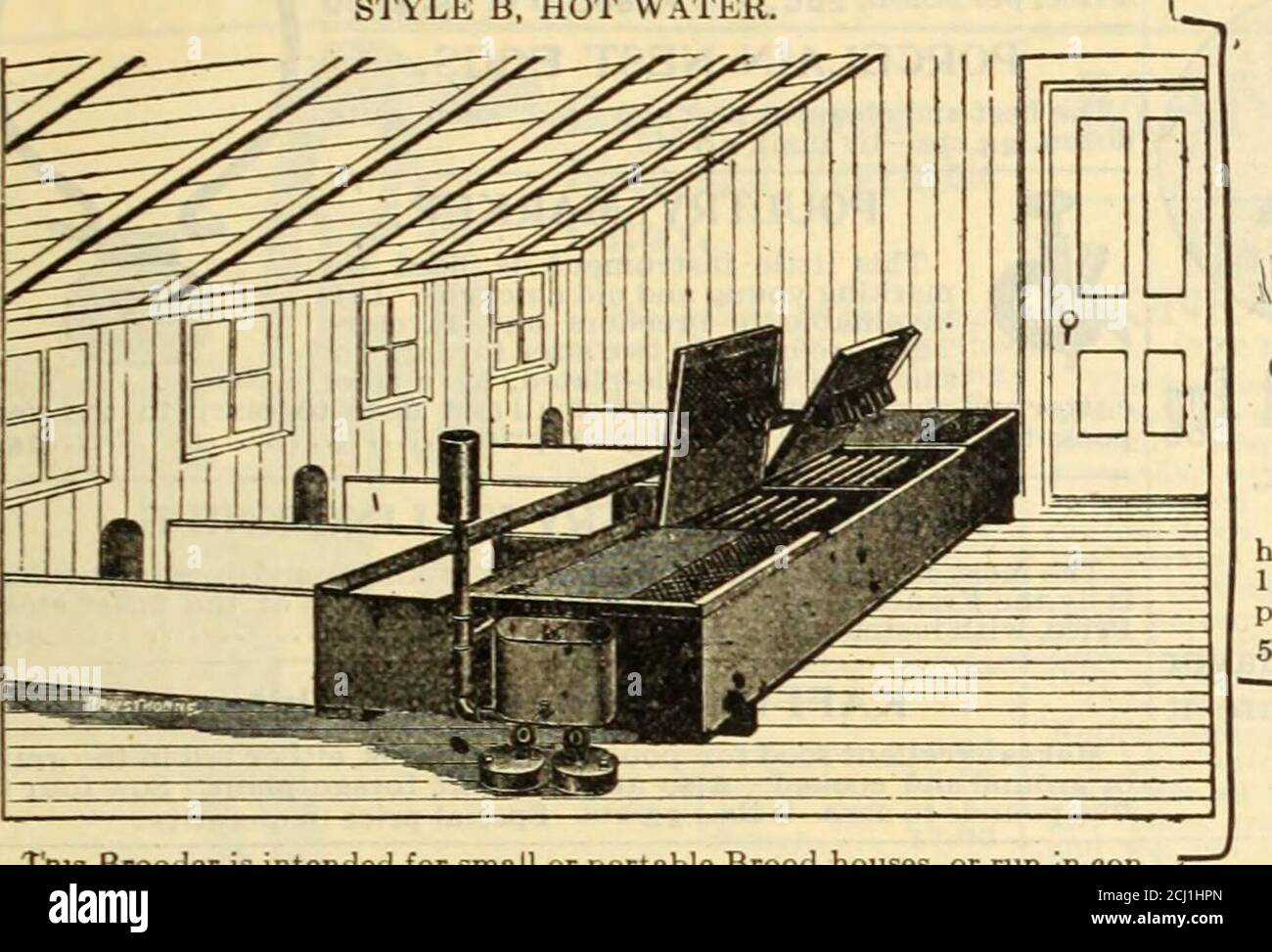 . Griffith & Turner Co : forniture per aziende agricole e giardini . STILE D, N. 2. BRODIERI. STILE T&gt;. BRODIERI INTERNI AD ARIA CALDA. Dimensioni N.. Capacità. LBS. Prezzo. 1 Q 25^x3636 x36M 80 pulcis125 6085 «7.009.00 STILE C, SPILLA PER ESTERNI AD ARIA CALDA. 1 i 36 x36 2 1 48 x48 100 pulcini 125150 • i 185 12.0016.00 STILE C - BROODER PER ESTERNI AD ARIA CALDA. Termometri a stato Prairie testati in particolare. Metallo, 75 centesimi, bruciatori postpaid.per lampada incubatrice No.1, 25 centesimi, postpaid; per N. 2 e 3lampade, 35 centesimi, lampade postpaid.per incubatori No.1, 60 centesimi; per N. 2, 75 centesimi.Egg Tester, 35 centesimi, postpaid; Brooder Lam Foto Stock