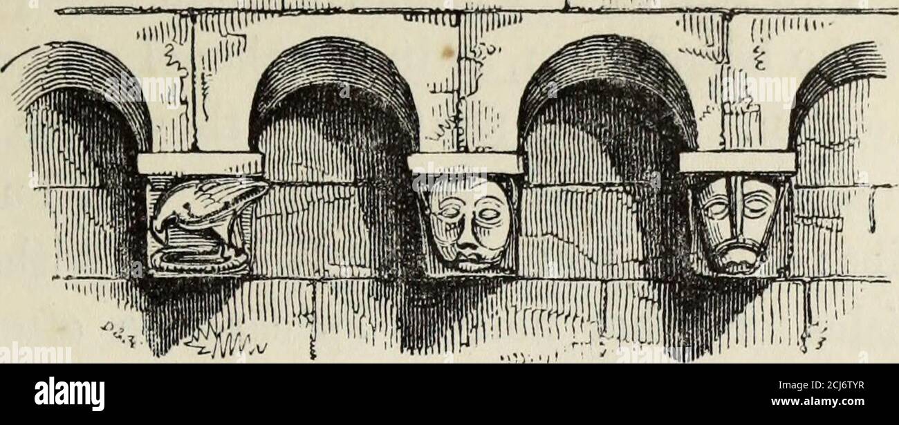Un'introduzione allo studio dell'architettura gotica . 61. Sherborne  Castle, 1115-1139.d.C. Shewing un primo Norman Vault inguined senza  costole.. LE VOLTE NORMANNE, le più eeltest Yatjlts normanna sono  abbastanza pianura, edella forma