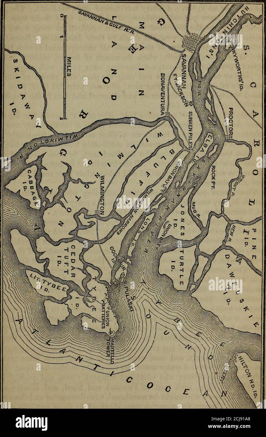 . La storia della guerra civile in America : che comprende un resoconto completo e imparziale dell'origine e del progresso della ribellione, dei vari impegni navali e militari, delle azioni eroiche compiute da eserciti e individui, e delle scene toccanti nel campo, nel campo, nell'ospedale, E la cabina . ha igned da Howell Cobb, R. Toombs, M. J. Crawford, Thomas R. Cobb. Il seguente estratto fornisce una vista aninteresting dello stato d'animo tbe di quei ribelli. Il piede dell'oppressore trie è sul suolo della Georgia. Viene con concupiscenza negli occhi, impoverisce nel suo borsellino e nel suo cuore l'inferno. Viene a. Foto Stock