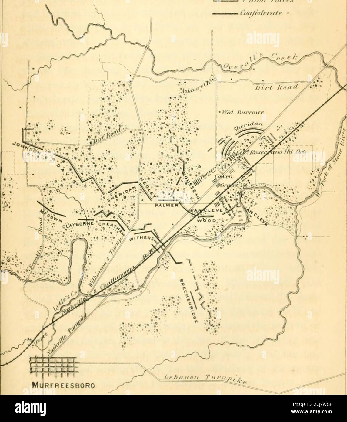 Le dodici battaglie decisive della guerra; una storia delle campagne  orientali e occidentali, in relazione alle azioni che hanno deciso la loro  emissione. Y e Tennessee centrale. Entrambe le parti hanno