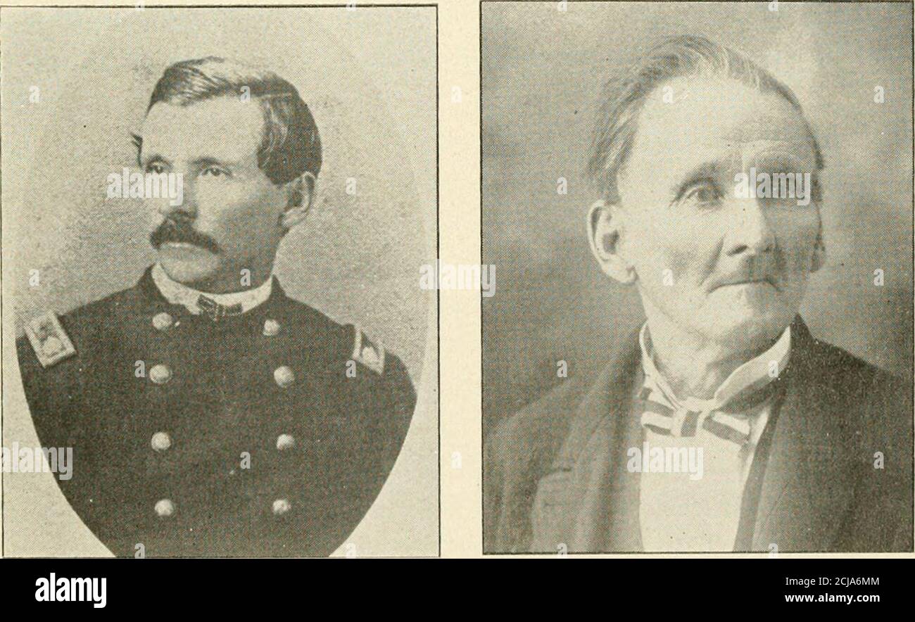 . Storia del cinquantatreesimo reggimento di fanteria volontaria dell'Ohio, durante la guerra della ribellione, dal 1861 al 1865. Insieme a più di trenta schizzi personali di ufficiali e uomini . FRANK SMITH.vedere pagina 292. TENENTE J. W. FULTON. Vedere pagina 271.. LIEUT-COL. P. R. GALLOWAY.Vedi pagina 268, LIEUT-col. P. R. GALLOWAY.at Età 74. Vedere pagina 268. 53RD FANTERIA VOLONTARIA DELL'OHIO. 269 cided per consolidare alcuni dei reggimenti, e il 52 come snchwas sciolto. Il capitano Galloways è stato assegnato alla 5.}d Ohio allora nel campo a Jackson, Ohio. Questa società ha co-pleted l'organizzazione regimentale. La sua compa Foto Stock