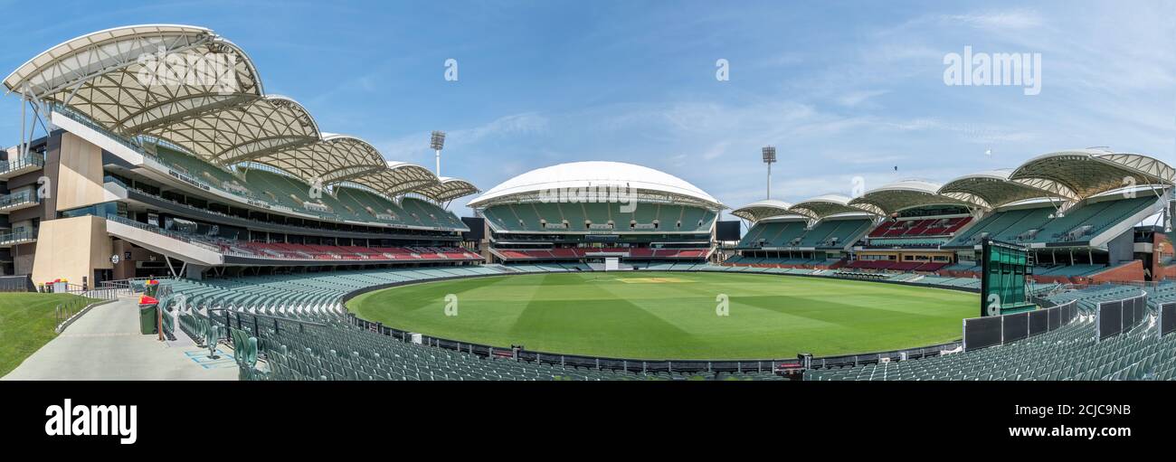 Adelaide, Australia - all'interno dell'Adelaide Oval, Adelaide, Australia. Foto Stock