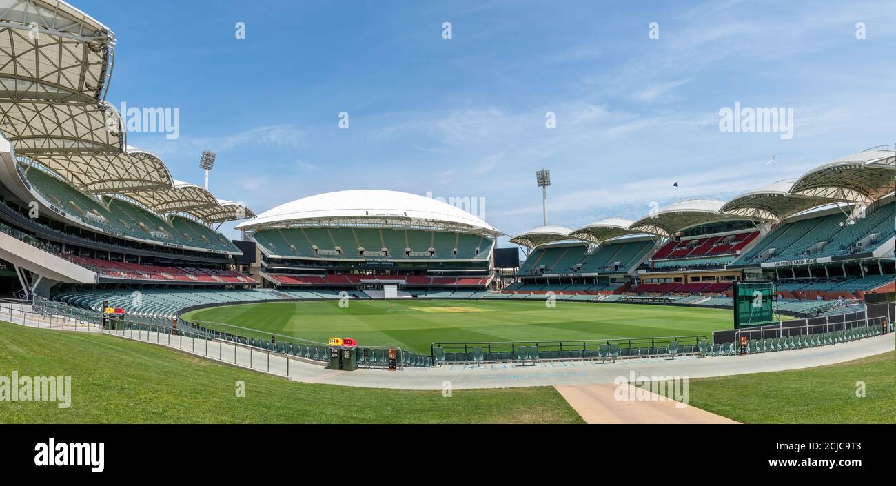 Adelaide, Australia - all'interno dell'Adelaide Oval, Adelaide, Australia. Foto Stock