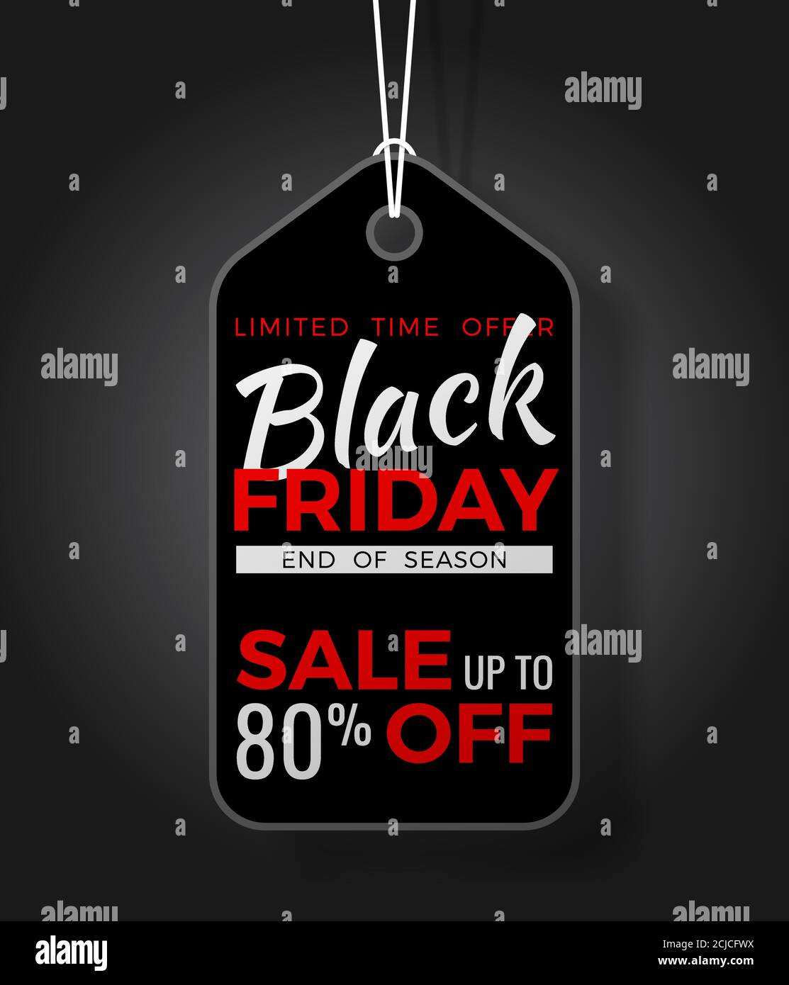 Tag di vendita Black Friday Illustrazione Vettoriale