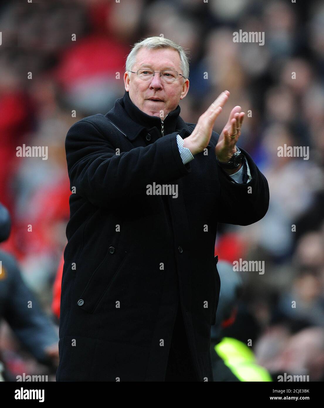 Sir Alex Ferguson Manchester United / Manchester City. Premier League, Old Trafford. 12/2/2011 IMMAGINE: MARK PAIN / ALAMY Foto Stock