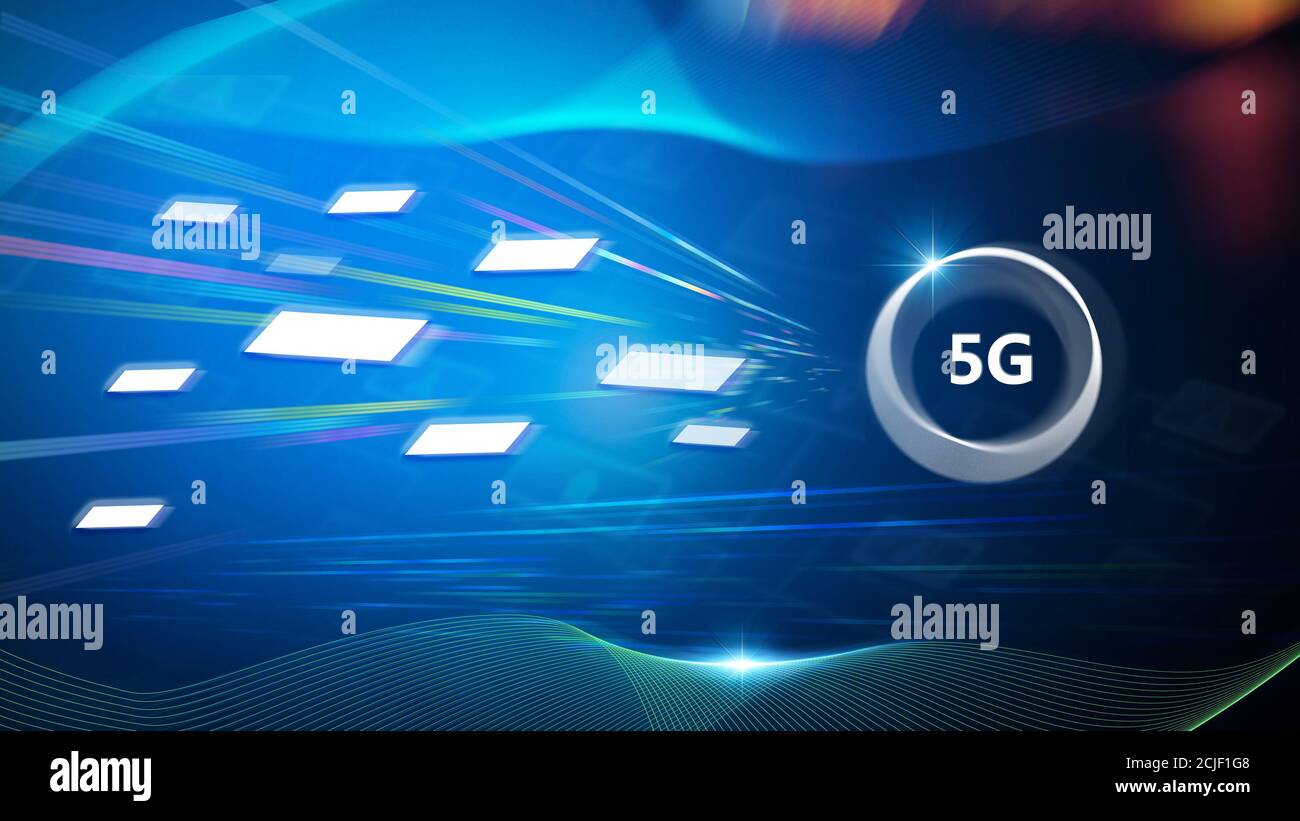 5 g di grafica per computer Foto Stock