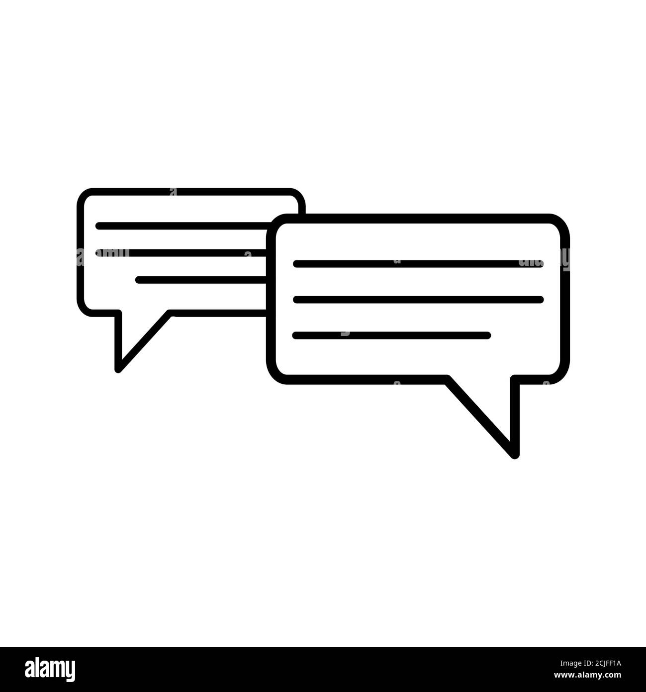 Icona conversazione, conversazione, conversazione, conversazione immagine vettoriale isolata su sfondo bianco . Illustrazione Vettoriale