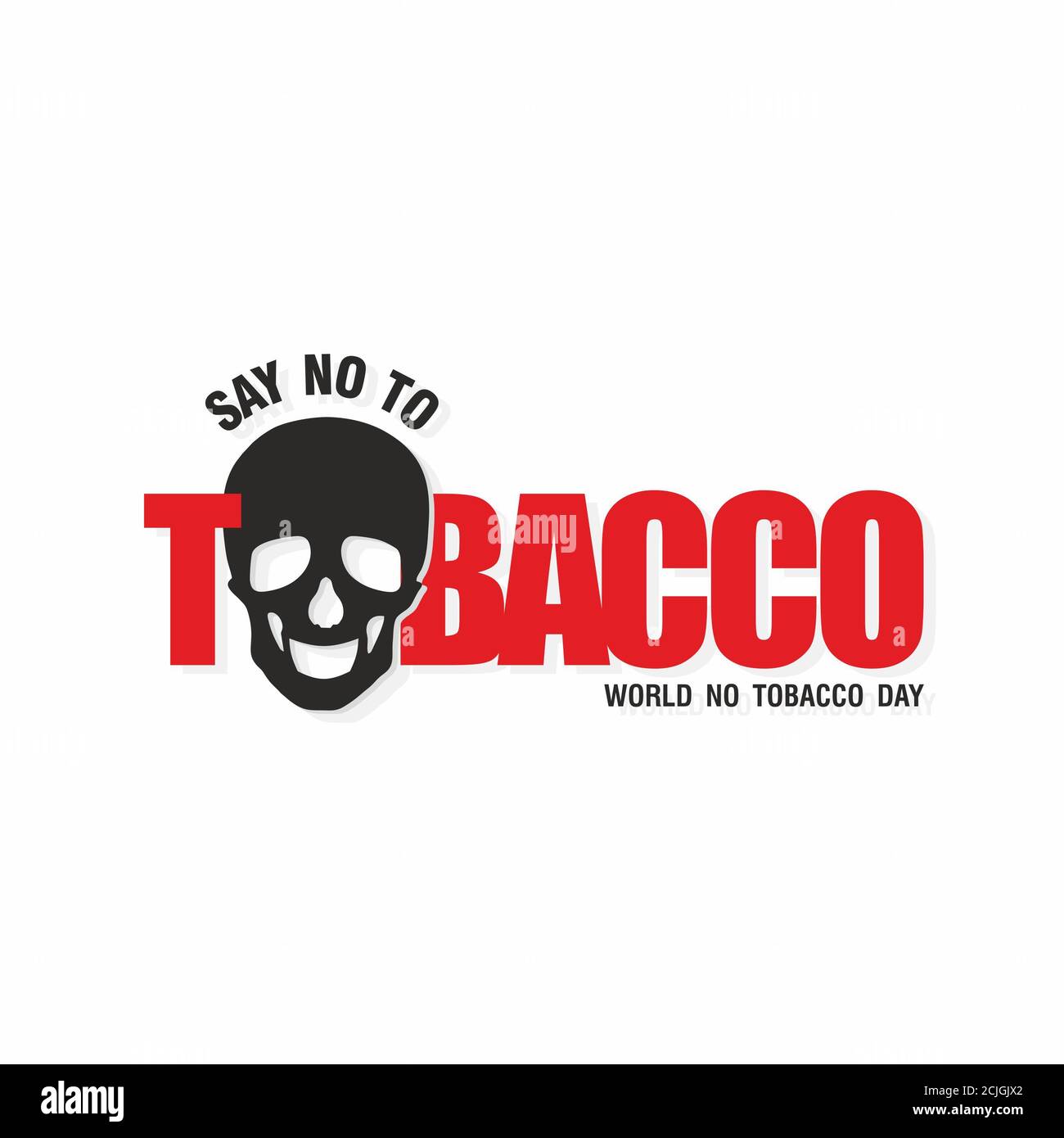 Dire No al tabacco - Giornata mondiale del tabacco - Banner Foto Stock