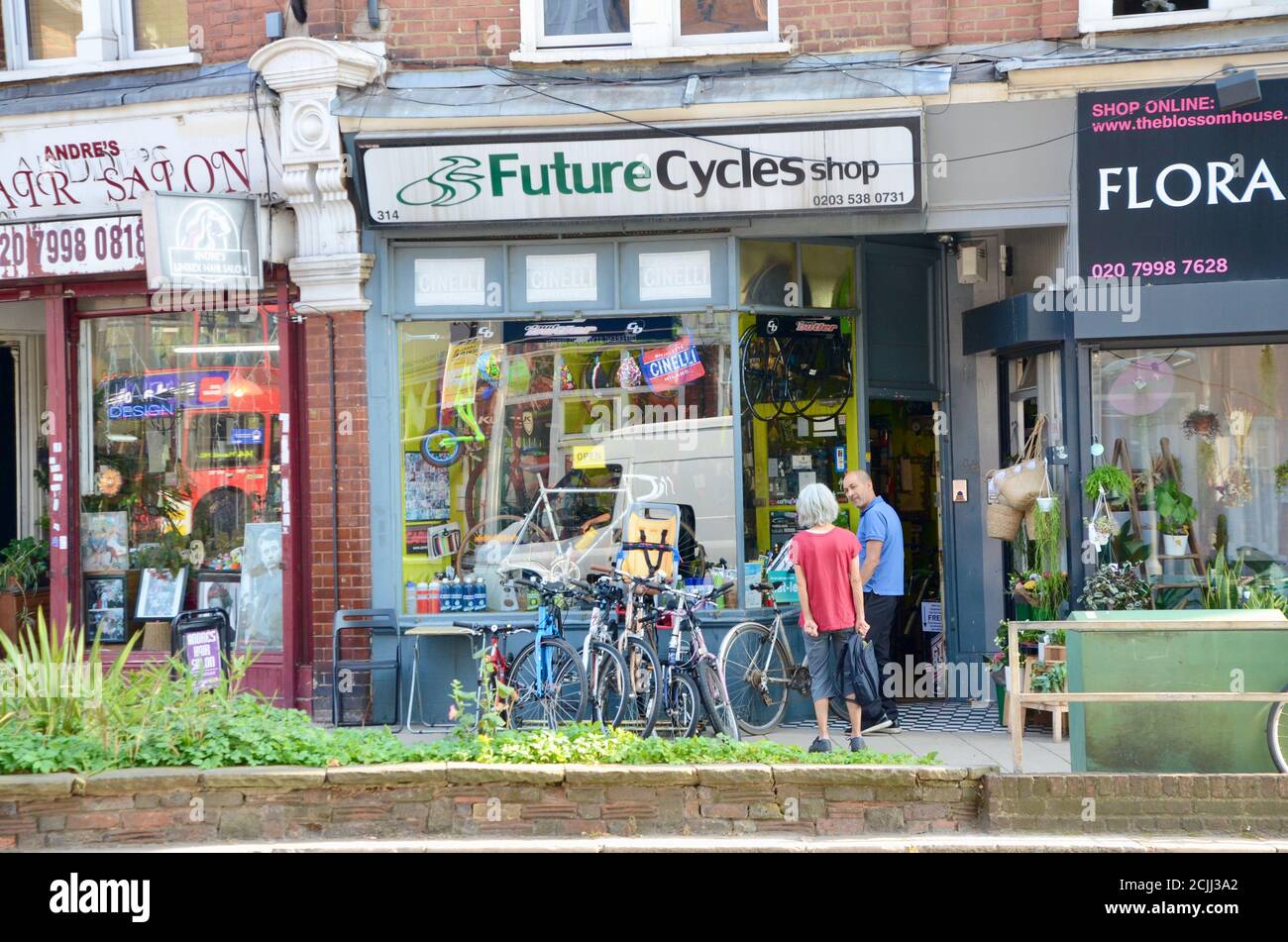 Future Cycles hornsey N8 nord londra inghilterra Regno Unito Foto Stock