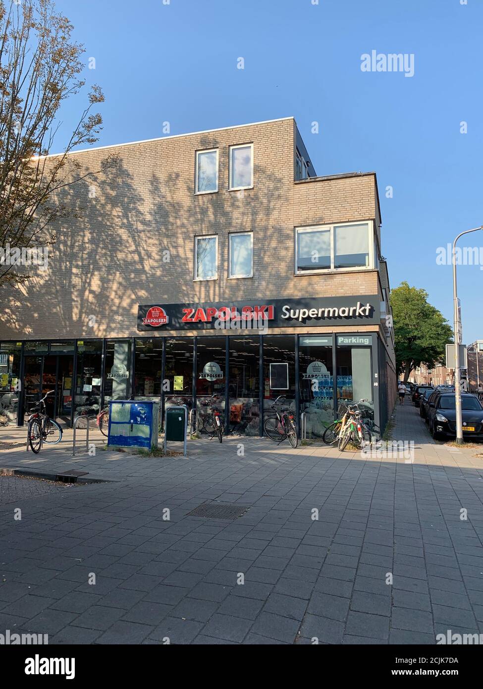 Negozio di alimentari Zapolski Polish nel centro di Tilburg. Tilburg, Brabante del Nord / Paesi Bassi Foto Stock