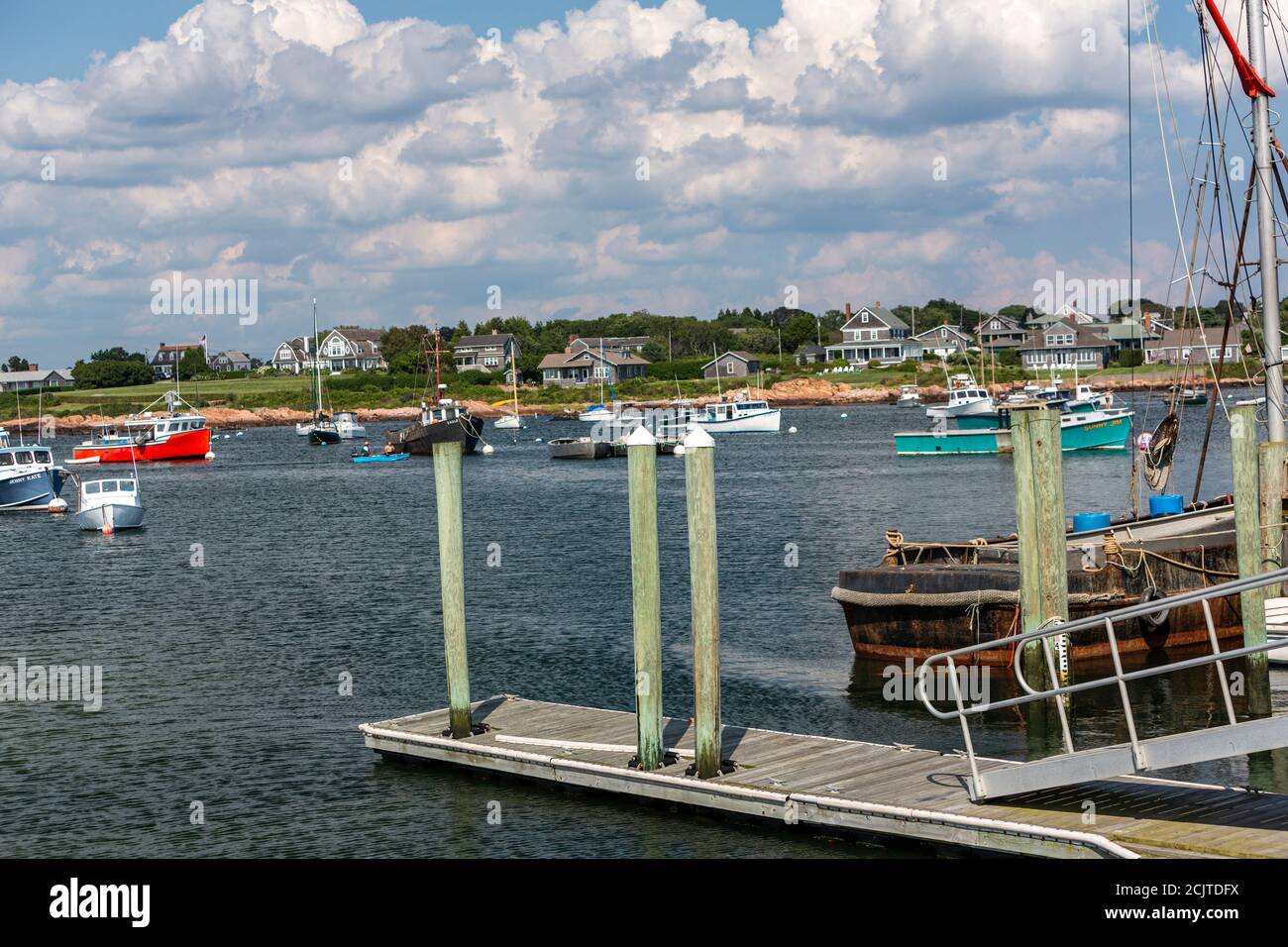 Sakonnet Harbour, Little Compton, Rhode Island, Stati Uniti Foto Stock