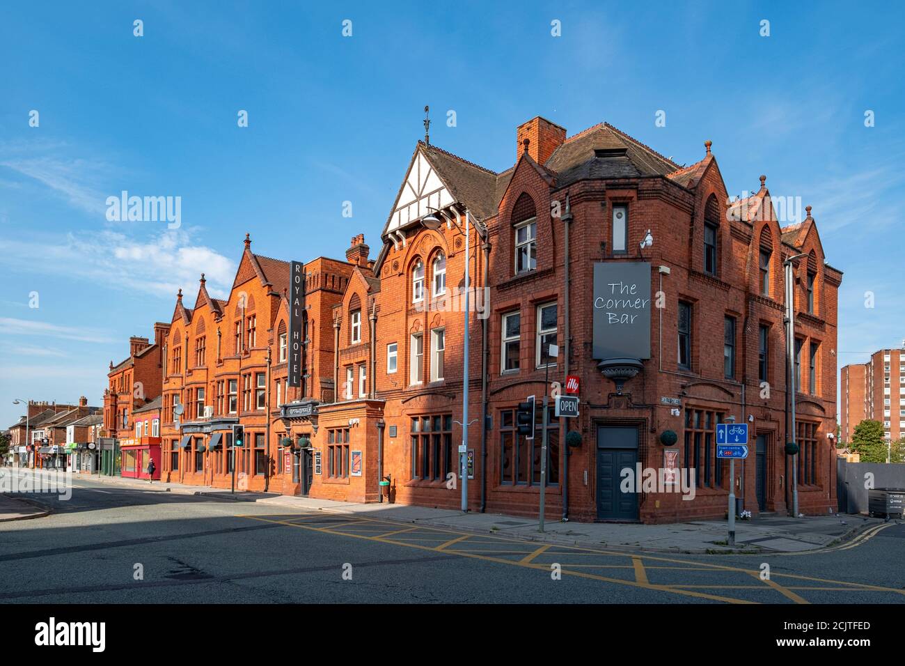 The Royal Hotel on Nantwich Road in Crewe Cheshire UK Foto Stock