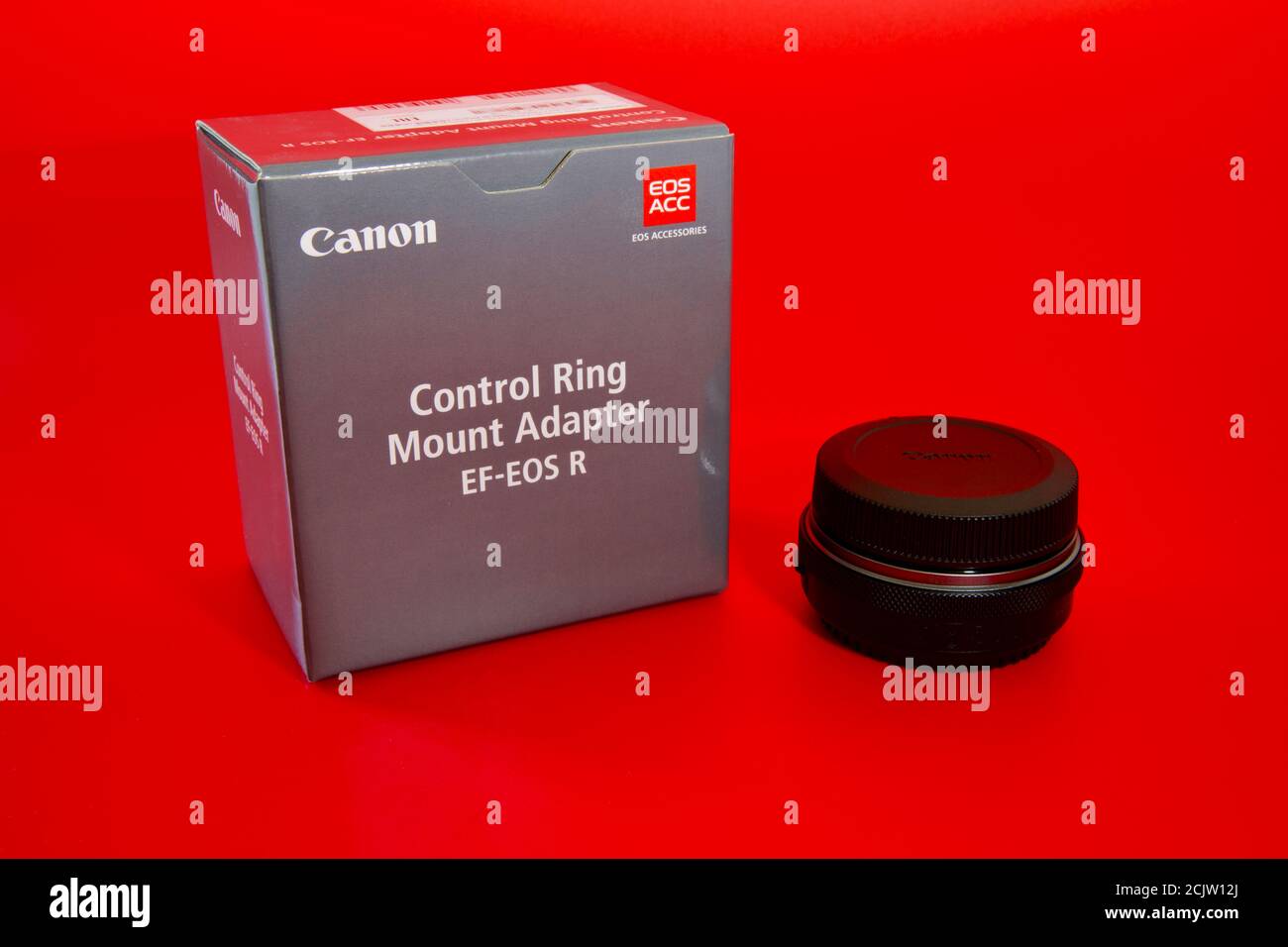 Adattatore per montaggio ad anello Canon Control Foto Stock