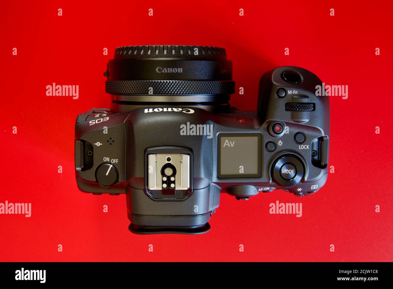 Fotocamera digitale Canon EOS R5 Foto Stock