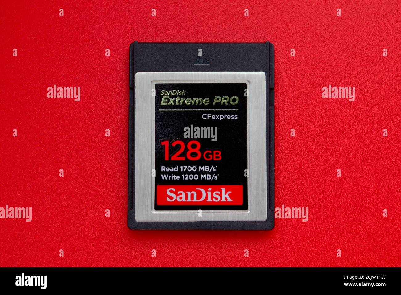 Scheda SanDisk Extreme Pro CFexpress Foto Stock