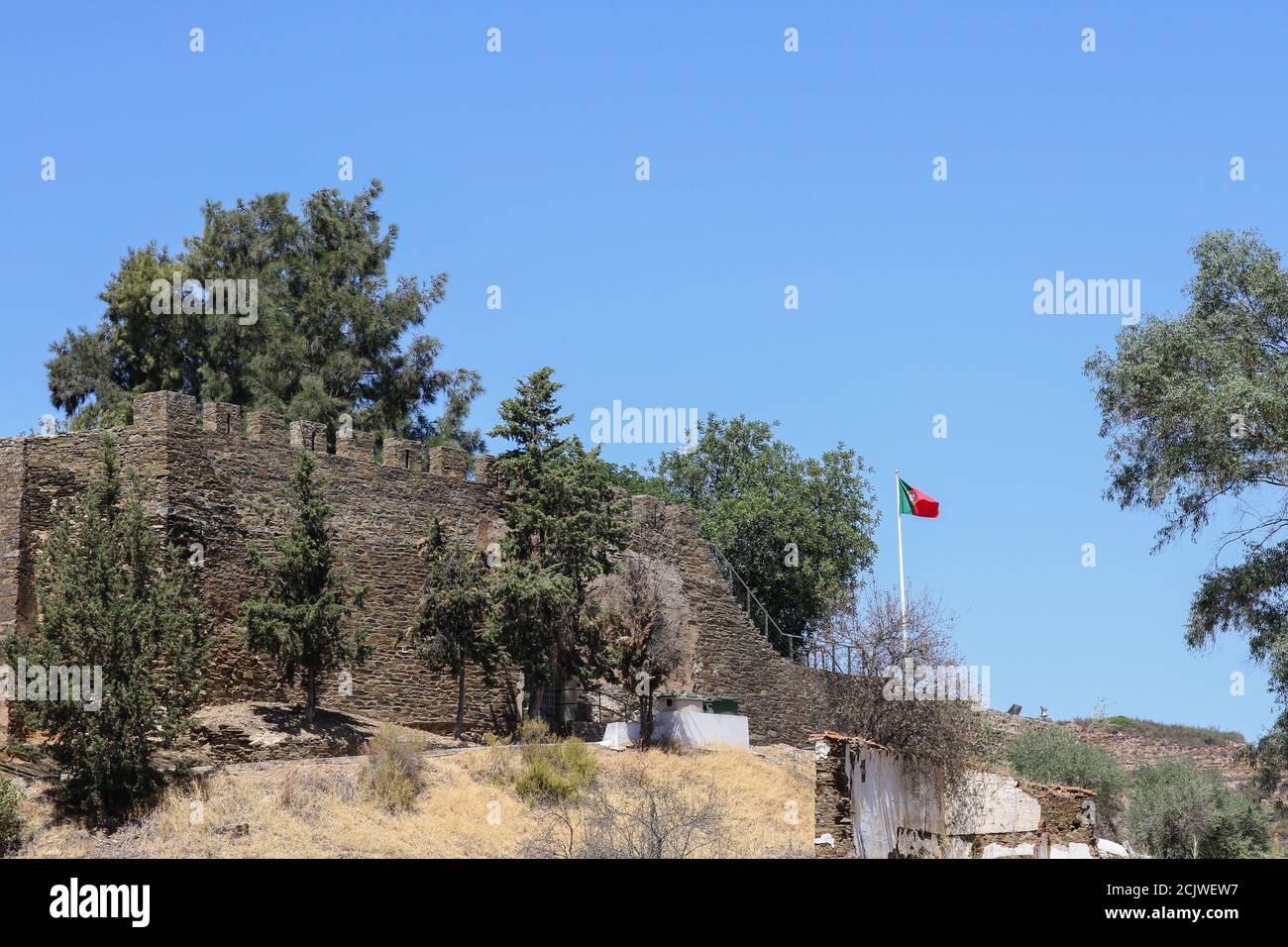 Castello di Alcoutim, Algarve, Portogallo Foto Stock