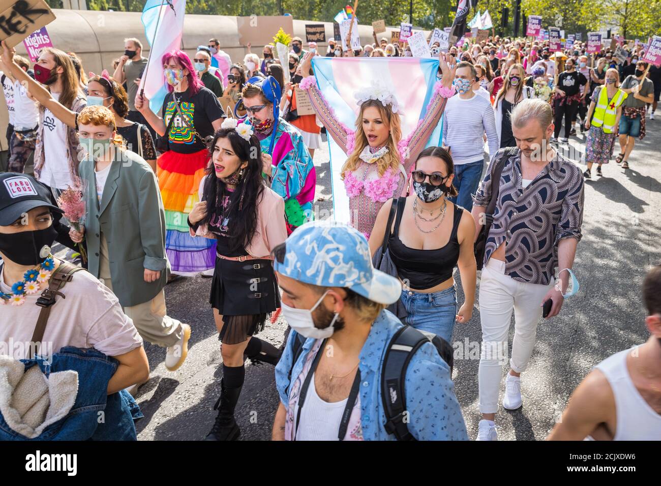 Seconda Londra Trans+ Pride Foto Stock