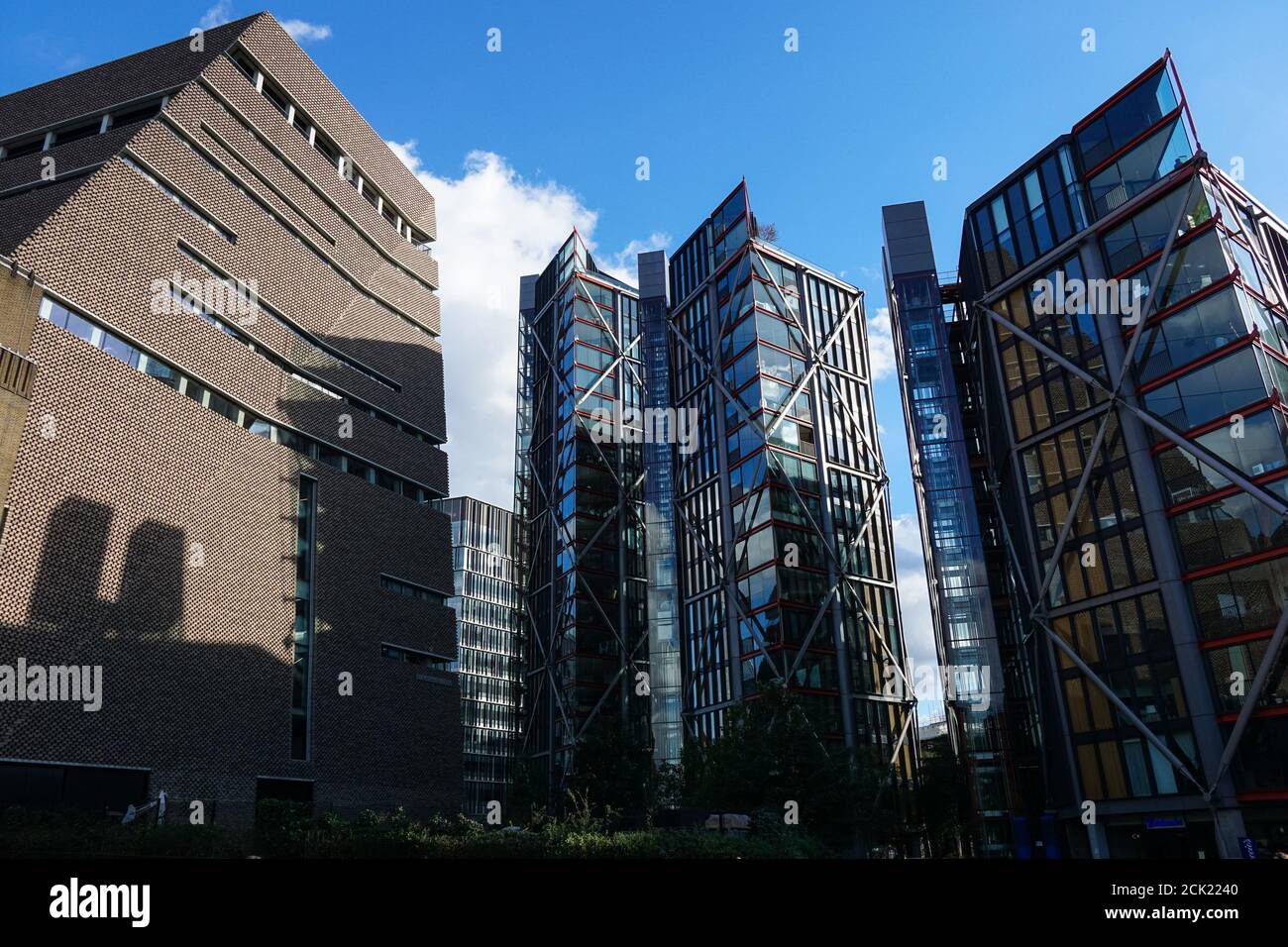 Il livello di osservazione al Tate Modern e al Neo Bankside Appartamenti residenziali di lusso a Londra Inghilterra Regno Unito Foto Stock