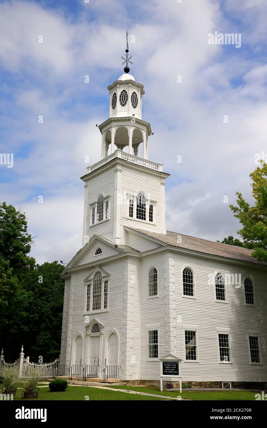 Prima chiesa Congregazionale di Bennington.Old Bennington.Bennington.Vermont.USA Foto Stock