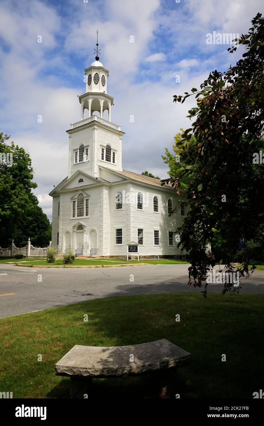 Prima chiesa Congregazionale di Bennington.Old Bennington.Bennington.Vermont.USA Foto Stock