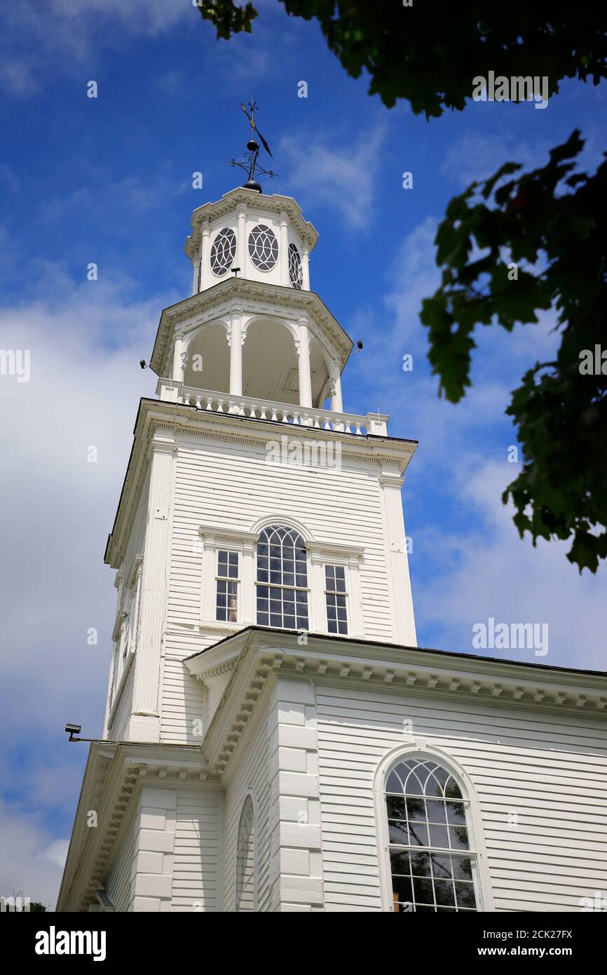 Prima chiesa Congregazionale di Bennington.Old Bennington.Bennington.Vermont.USA Foto Stock
