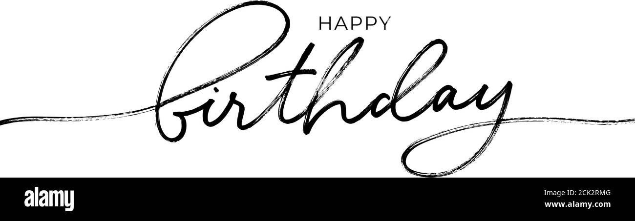 Happy Birthday vettoriale di disegno. Illustrazione Vettoriale