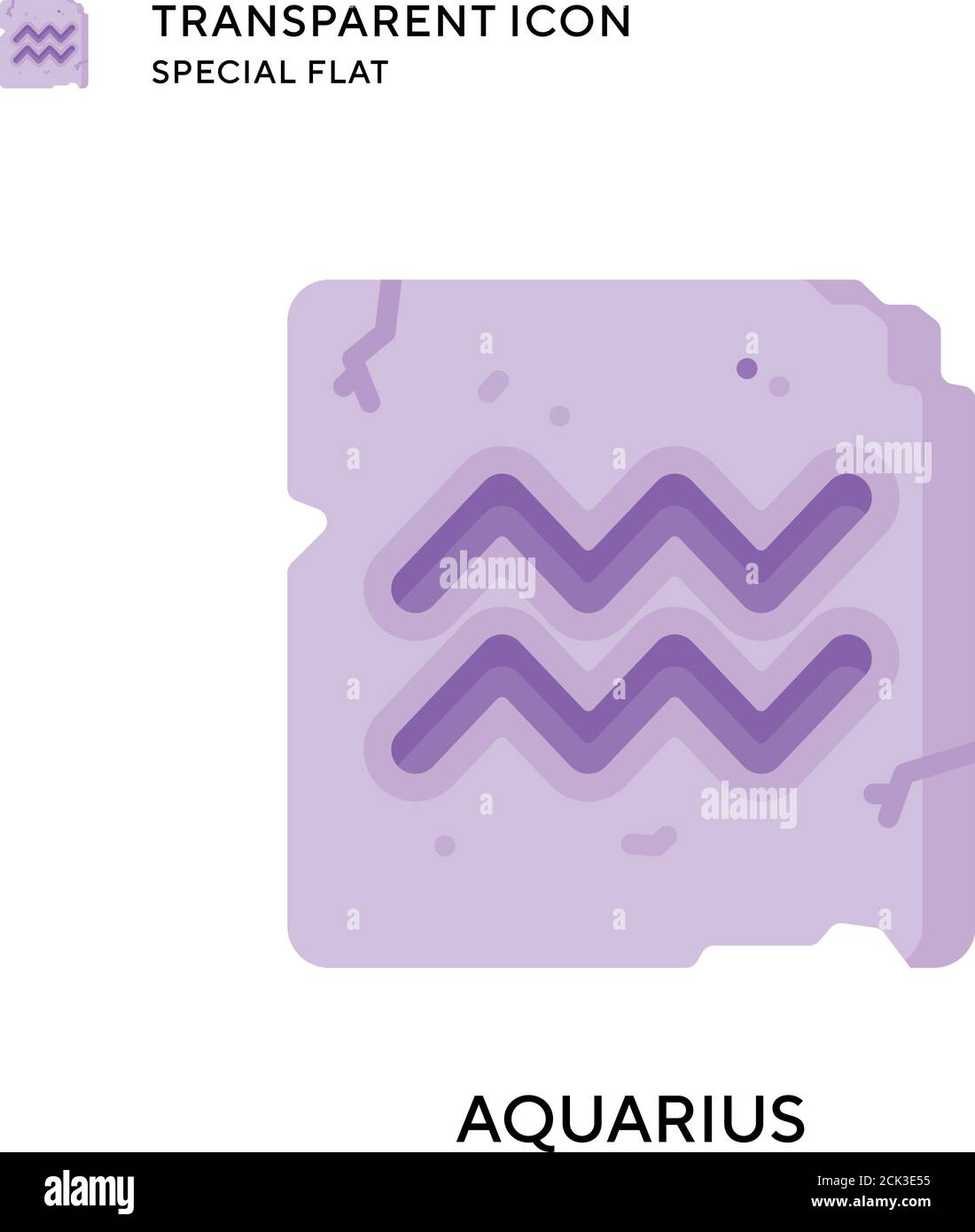 Icona vettore Aquarius. Illustrazione piatta. Vettore EPS 10. Illustrazione Vettoriale