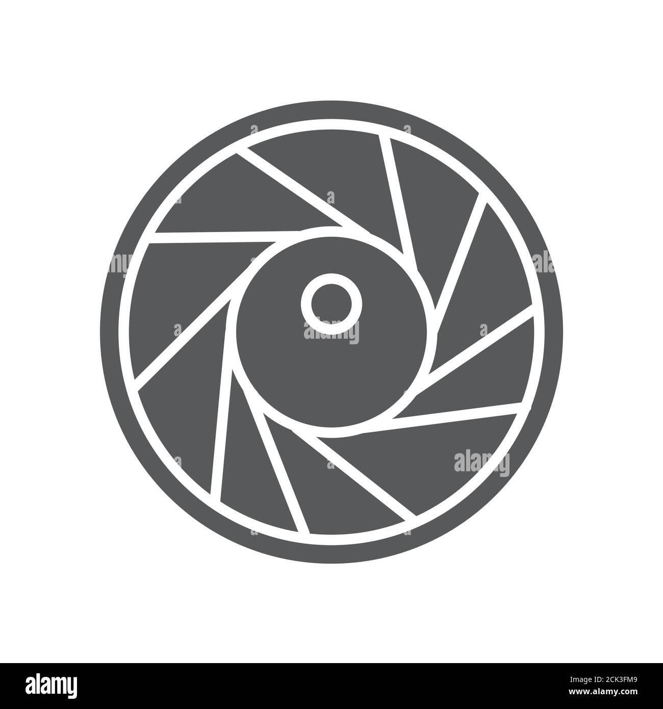 Icona glifo nero obiettivo fotocamera. Concetto di estensione dell'apertura. Pittogramma per pagina web, app mobile, promo. Schermata UI UX. Display dell'interfaccia utente. Illustrazione Vettoriale