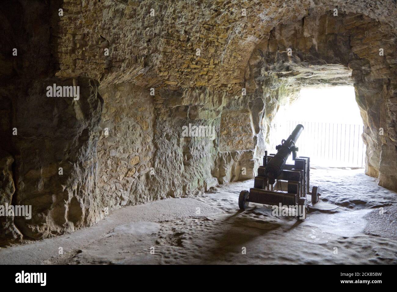 Casemate del Lussemburgo. Tunnel nella roccia su cui la città di Lussemburgo. Foto Stock