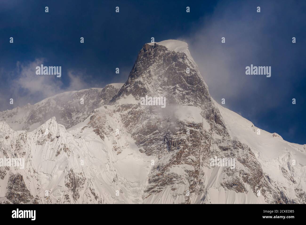 Montagne di neve della catena del Karakorum Pakistan Foto Stock