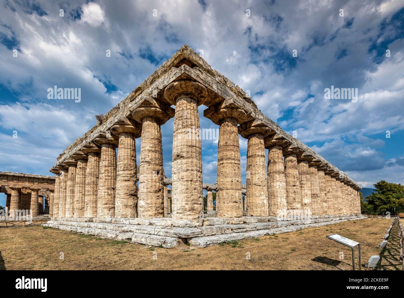 Primo Tempio di Hera, Paestum, Campania, Italia Foto Stock