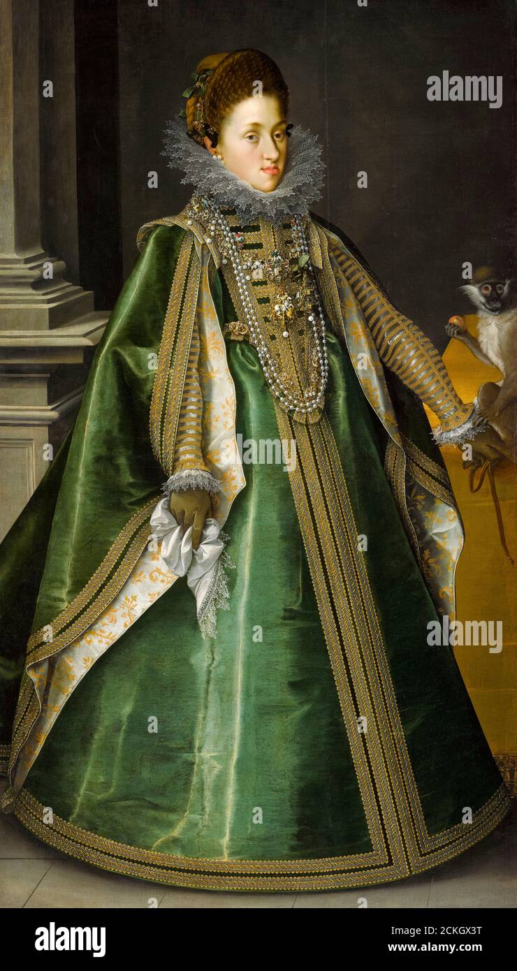 Arciduchessa Costanza d'Austria (1588-1631), poi regina Consorte di Polonia, ritratto di Joseph Heintz il Vecchio, 1604 Foto Stock