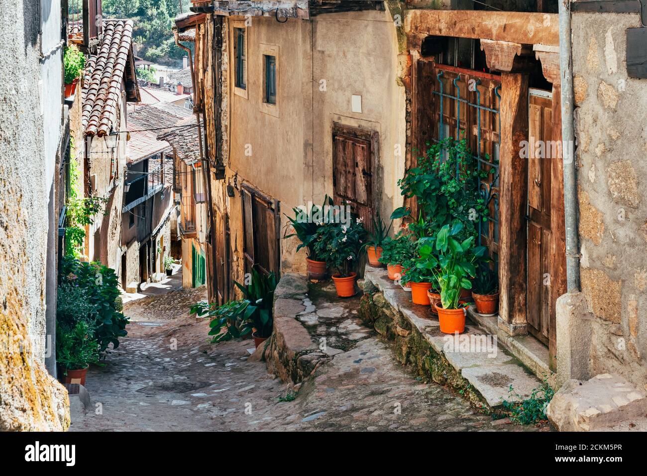 Villaggio di Cepeda in provincia di Salamanca, Spagna. Foto Stock