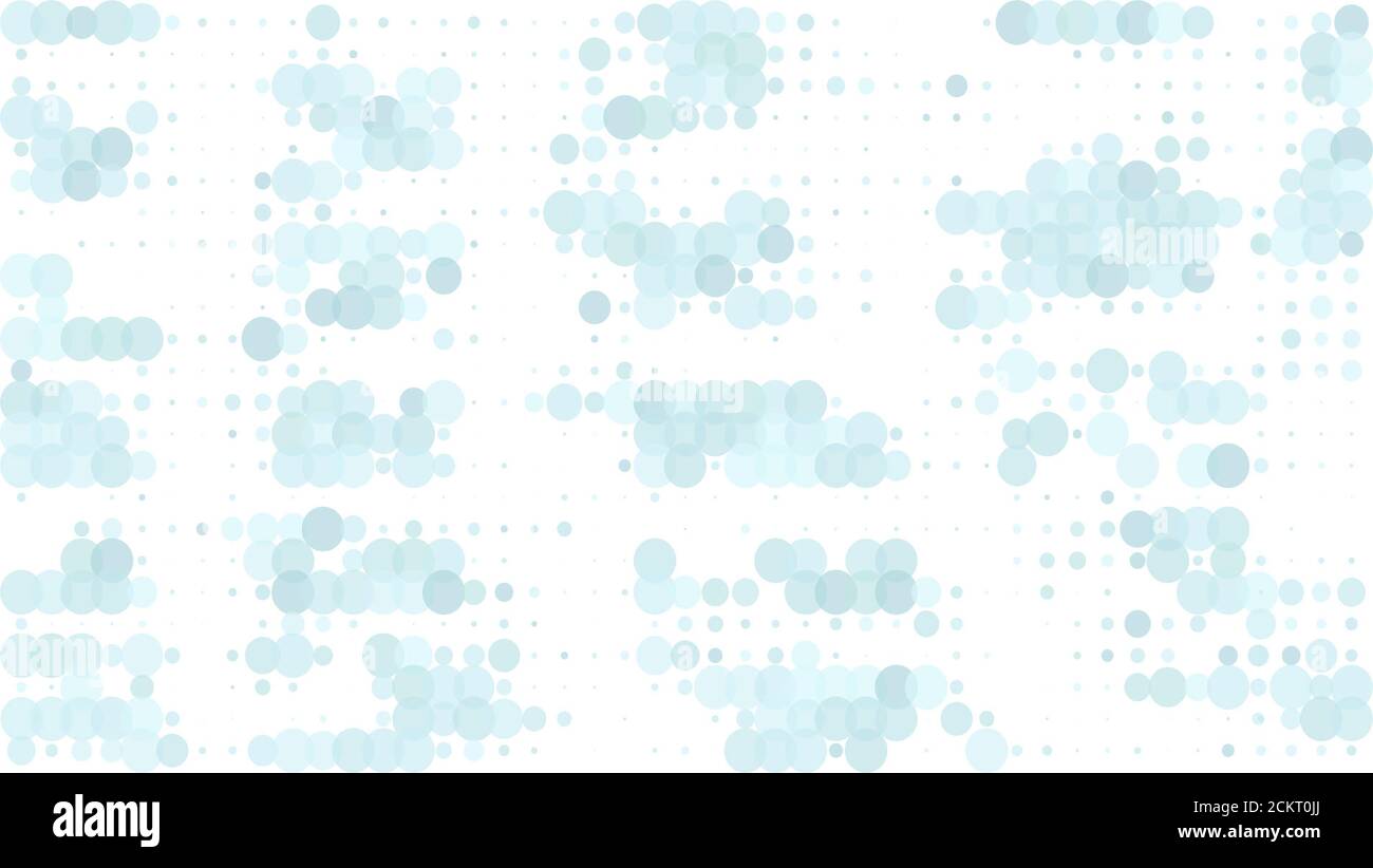 sfondo bianco con punti blu Foto Stock