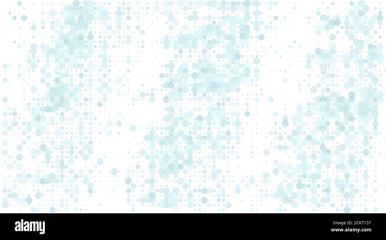 sfondo bianco con punti blu Foto Stock