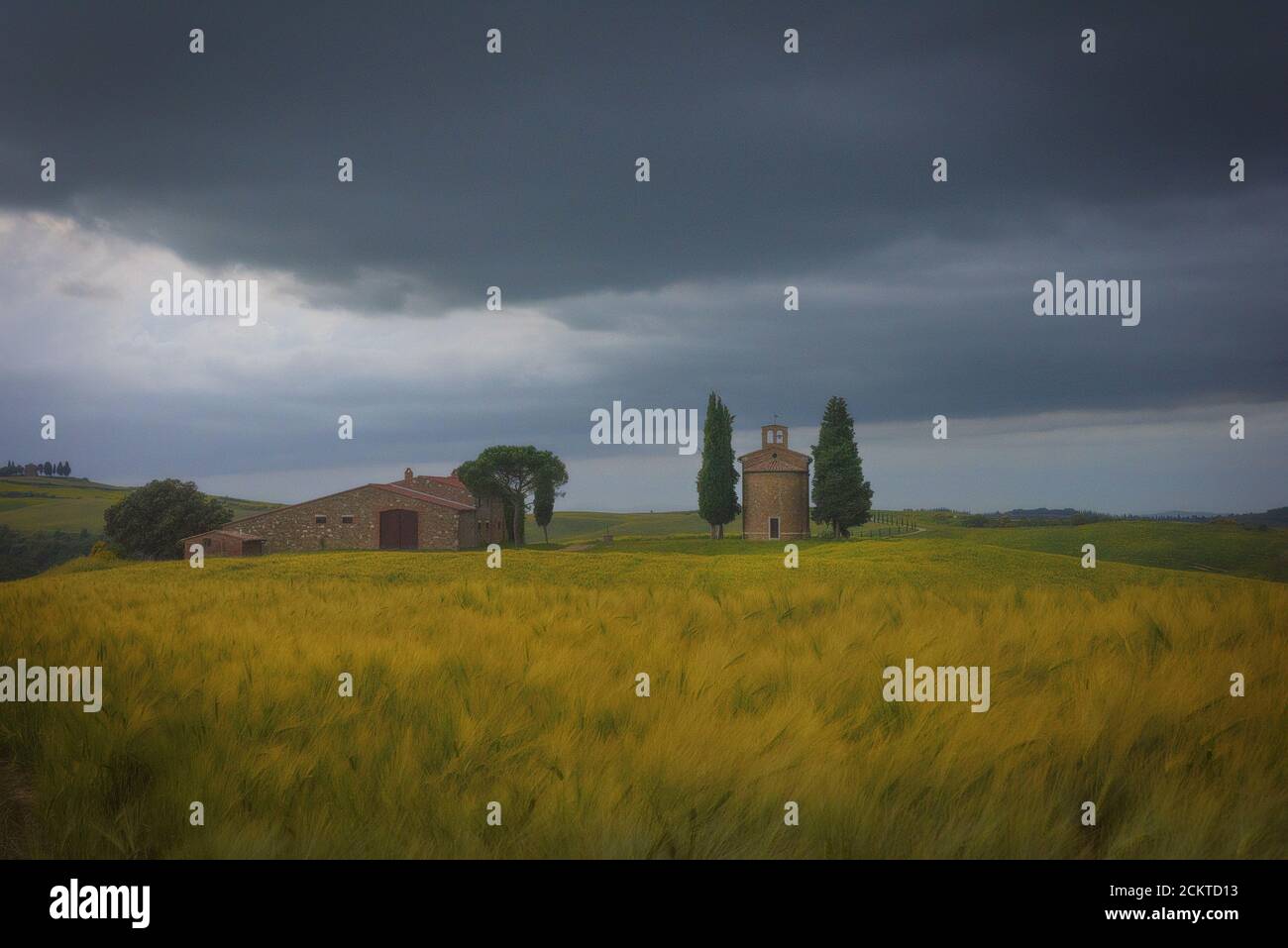 Cappella di Vitaleta Foto Stock