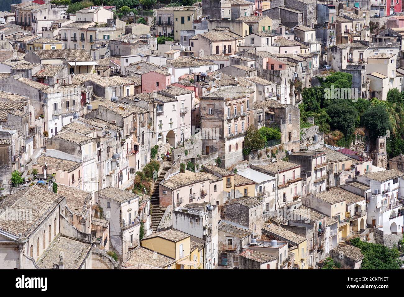 Bellissima città di Ragusa in Sicilia (Italia), parte della Val di noto, patrimonio dell'umanità dell'UNESCO Foto Stock
