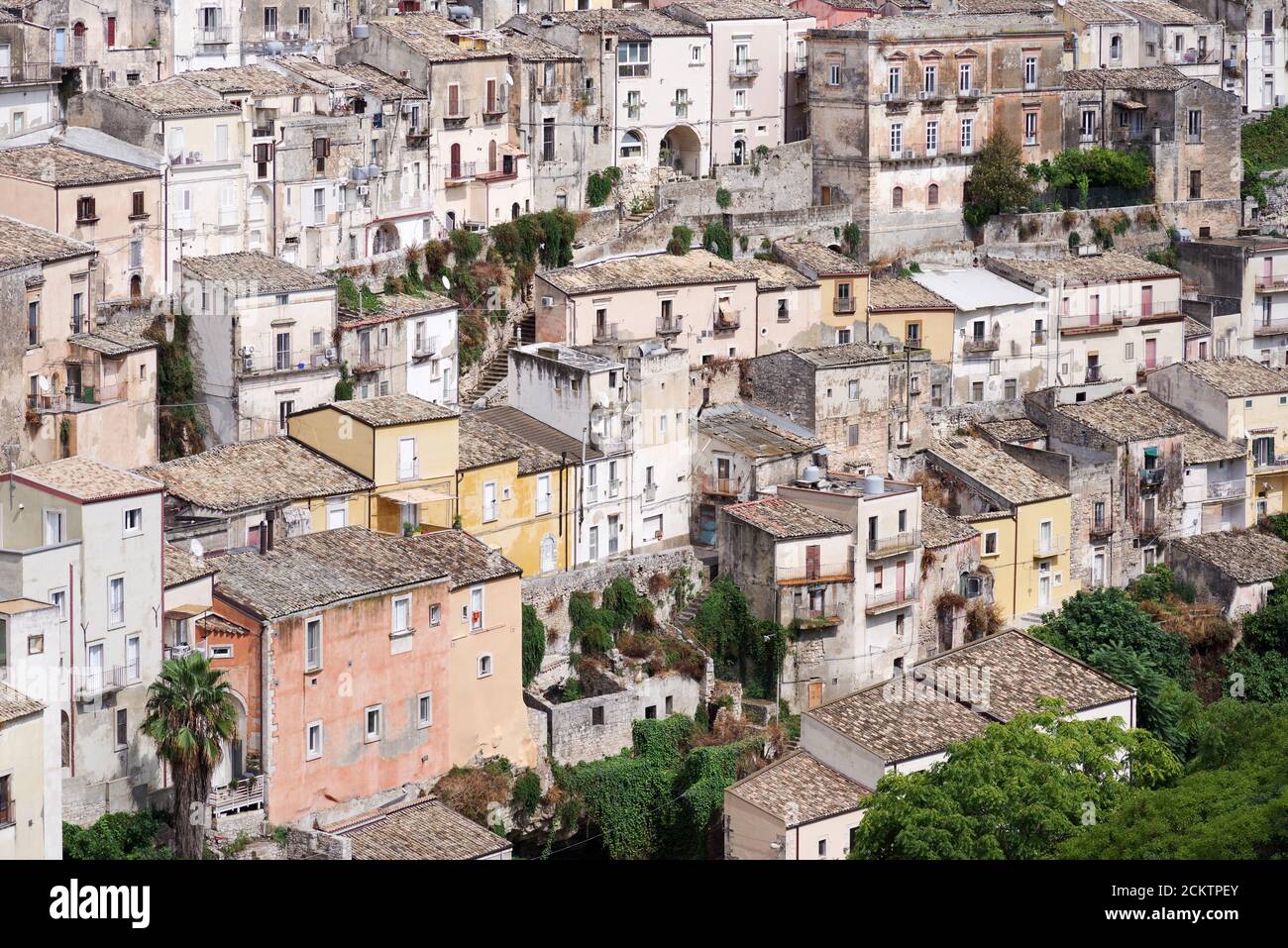 Bellissima città di Ragusa in Sicilia (Italia), parte della Val di noto, patrimonio dell'umanità dell'UNESCO Foto Stock
